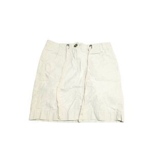Loft Skirt Light Tan Khaki Mini Straight Tie Waist  Women's Size 00P